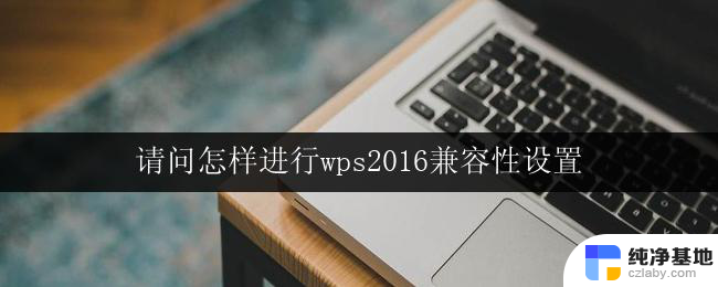 请问怎样进行wps2016兼容性设置