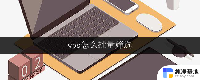 wps怎么批量筛选