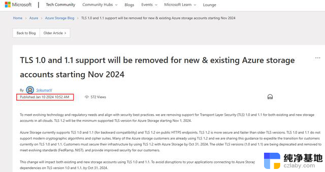 微软宣布从11月1日起终止对企业用户的TLS 1.0和TLS 1.1协议支持