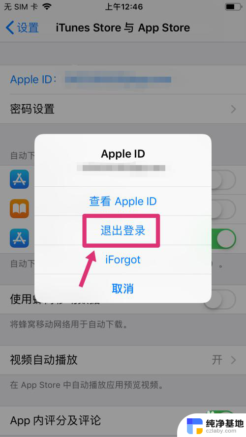 没有密码怎么退出苹果id账号
