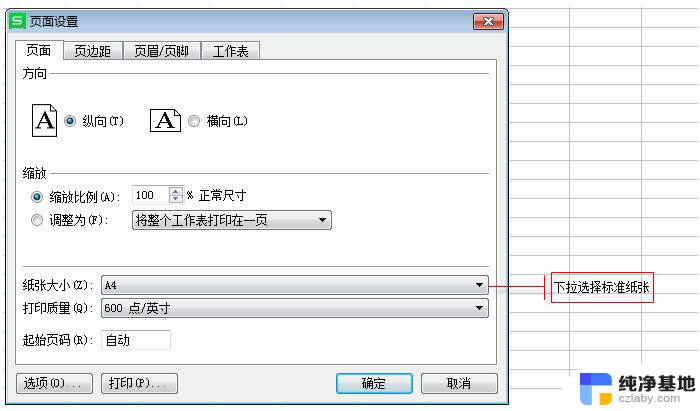 wps页面设置