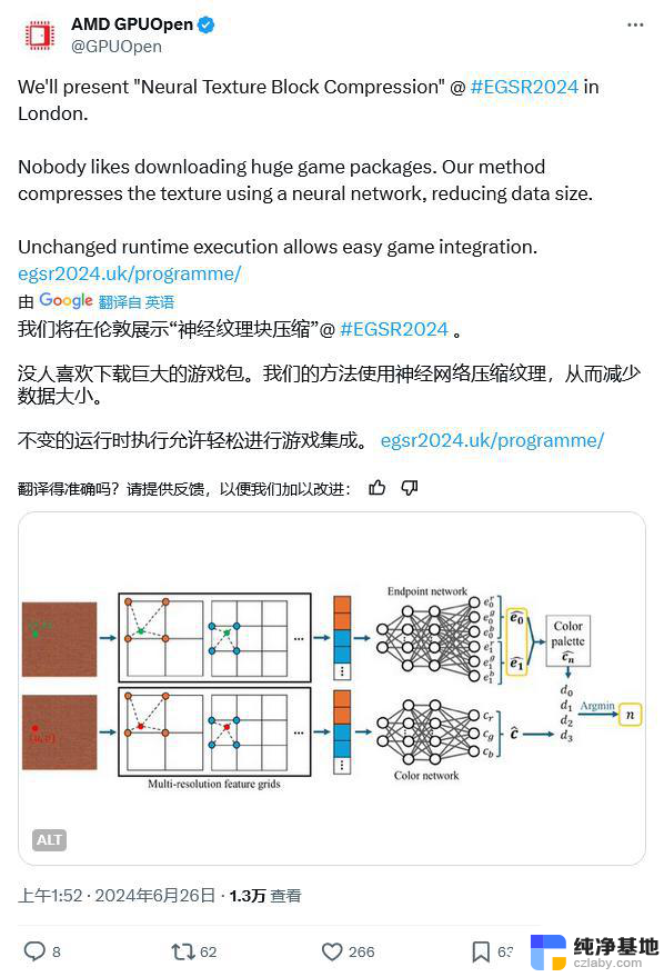 AMD预告下月演示AI纹理压缩技术，降低游戏容量和显存占用