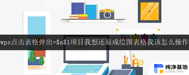 wps点击表格弹出=$ahttps://img.czlaby.com/upload/images/302312/0910/973b67f919238e4bbf86e.png项目我想还原成绘图表格我该怎么操作